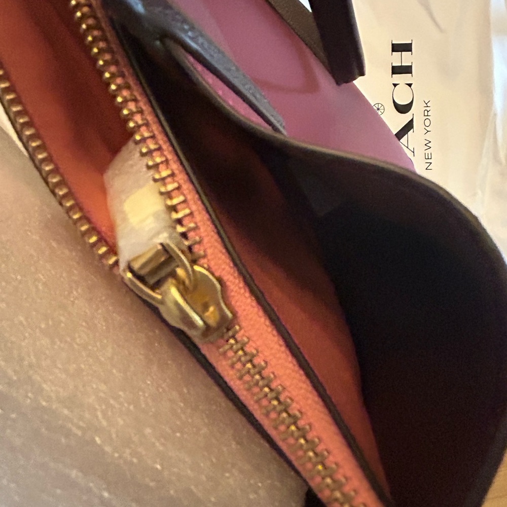 Coach Willow Burgundy Tote with Chocolate Handles - Picture 8 of 12